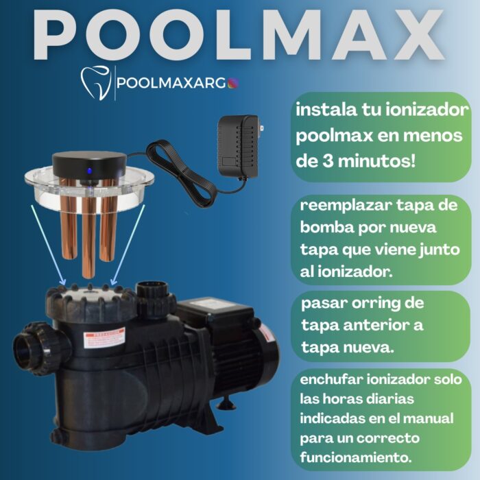 Ionizador Poolmax eco100 Apto para Bomba Vulcano Bae - Imagen 4