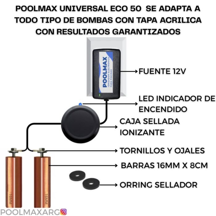 Ionizador Poolmax Universal Eco50 - Imagen 2